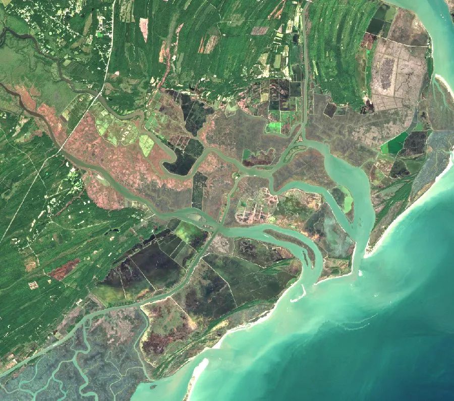 True-color Sentinel-2 image